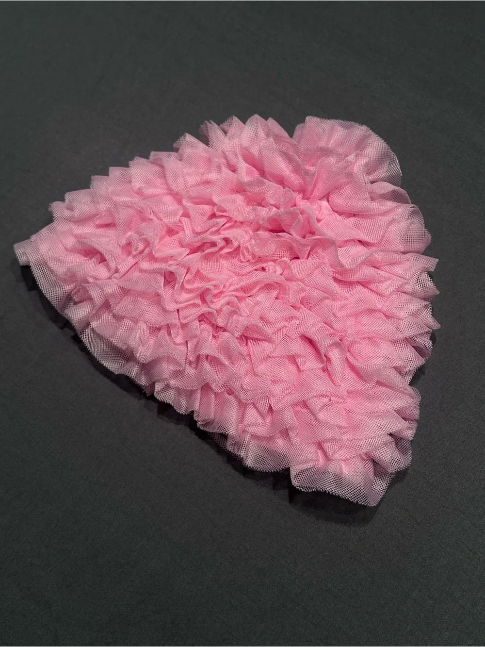 Janie and Jack Pink Tulle Ruffle Swim Cap Hat